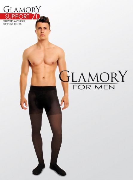 Glamory Support - 70 denier opaque support tights for men
