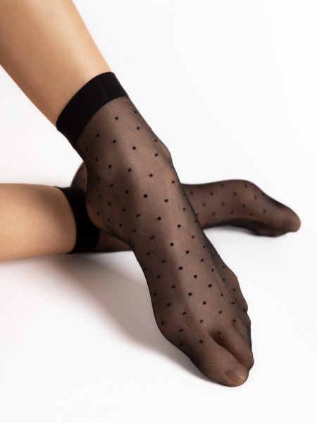 Fiore - Trendy polka dot pattern socks Trinity 20 denier