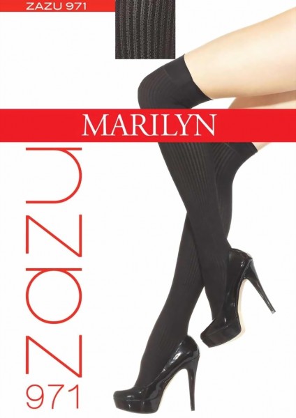 Marilyn - Rib over the knee socks Zazu, 100 DEN