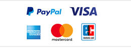 Logo 'PayPal  Visa Mastercard'