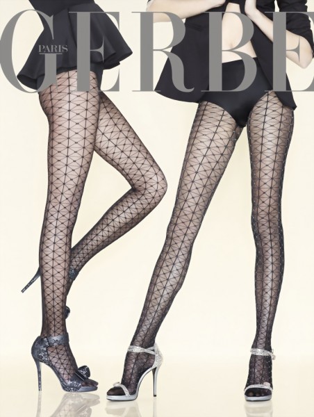 Gerbe - Exclusive sensuous patterned tights Paris by Night