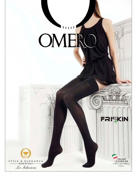 Omero Libera 50 denier opaque hold ups with soft, flat top