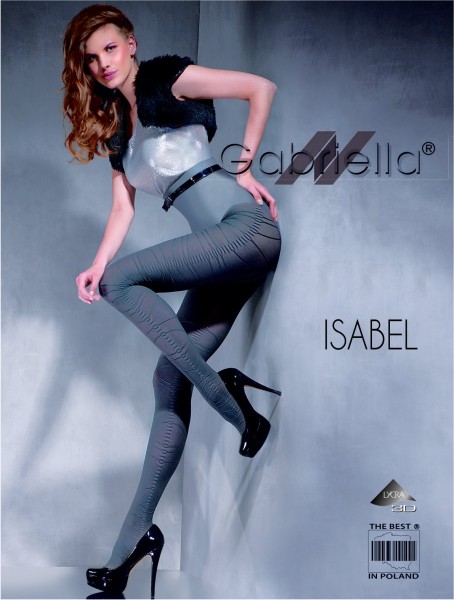 Gabriella - Opaque patterned tights Isabel, 60 den