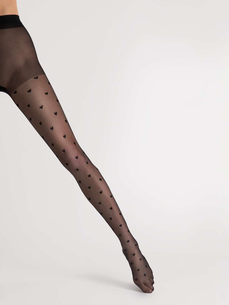 Calze Sexy Con Cuori Rossi Romatiche Per Autoreggenti Fiore Alice - Foto 8