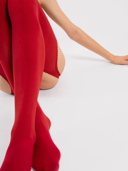Fiore - Opaque suspender tights Diavola, 60 denier