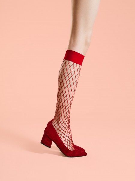 Fiore Cabarette - elegant fishnet knee highs
