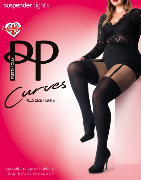 Pretty Polly Curves Suspender Collant size plus