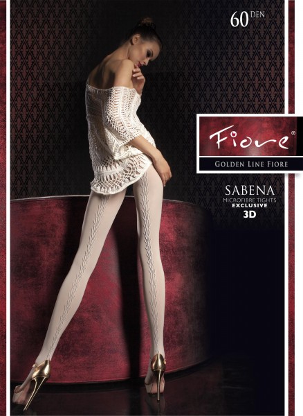 Fiore - Opaque, sensuous patterned tights 60 DEN