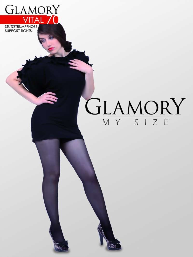 Glamory Plus size support tights Vital 70 denier