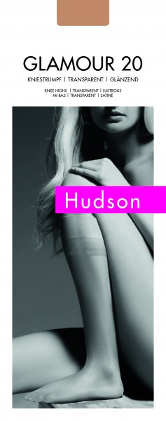 Hudson - Sheer, gloss knee highs Glamour 20