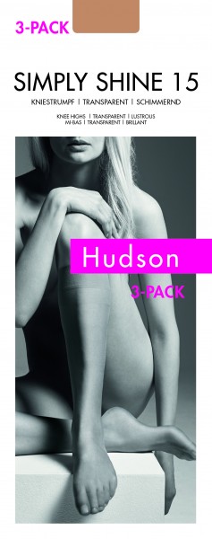 Hudson Simply Shine 15 Mi-Bas Brillant