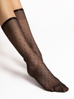 Fiore - Trendy polka dot pattern knee highs Trisha 20 denier Fiore - Trendy polka dot pattern knee highs Trisha 20 denier