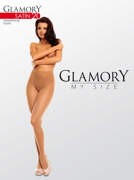 Glamory - Glossy plus size tights Satin 20 denier