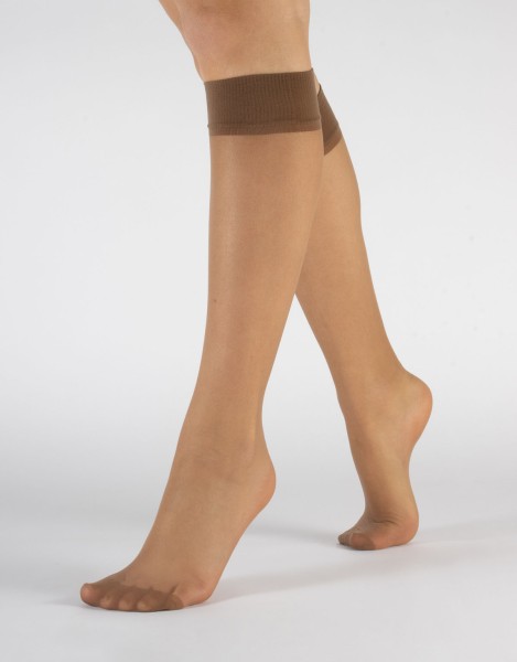 Cette - 2 Pack 15 denier knee highs without elastane