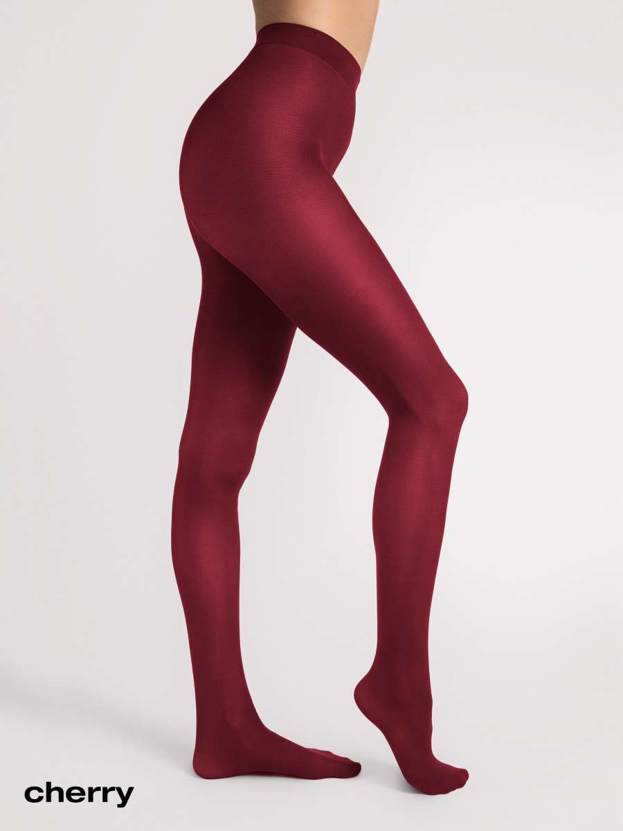 Aurellie Women's 40 Denier Microfiber Tights – Bottle Green Semi-Opaque Pantyhose