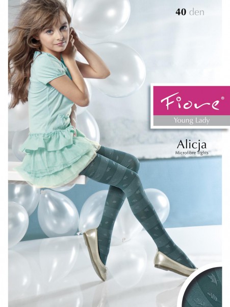 Fiore - Collants enfants tendance à rayures Alicja 40 denier