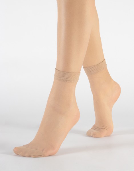 Cette - 2 par släta tunna sockor, 18 den
