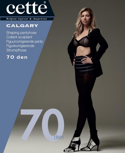 Cette Size Plus Collection Calgary - Collant opaque sculptant, satiné