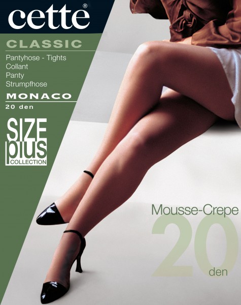 Cette Monaco - 20 denier plus size tights without elastane
