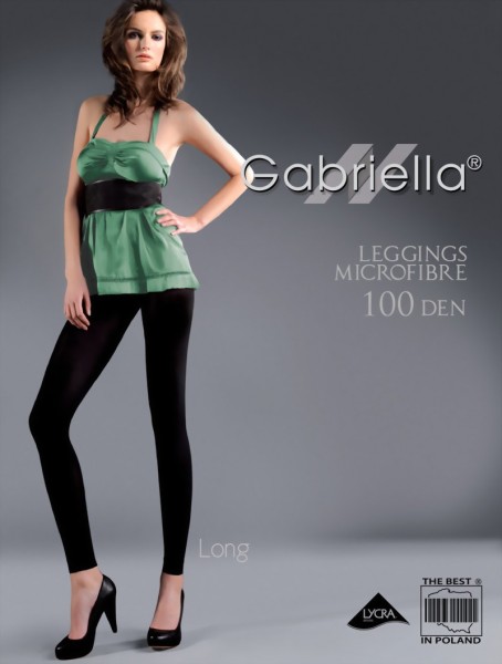 Gabriella - Long opaque leggings Microfibre 100 denier