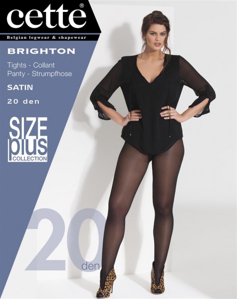 Cette Size Plus Collection - 20 denier sheer plus size tights Brighton