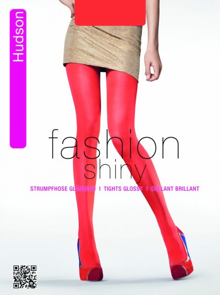 Hudson - Opaque glossy tights in trendy colors Glossy Glimmer