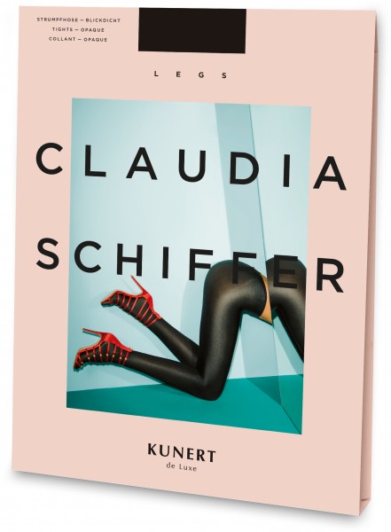 Claudia Schiffer Legs KUNERT de Luxe Shiny Opaque Tights