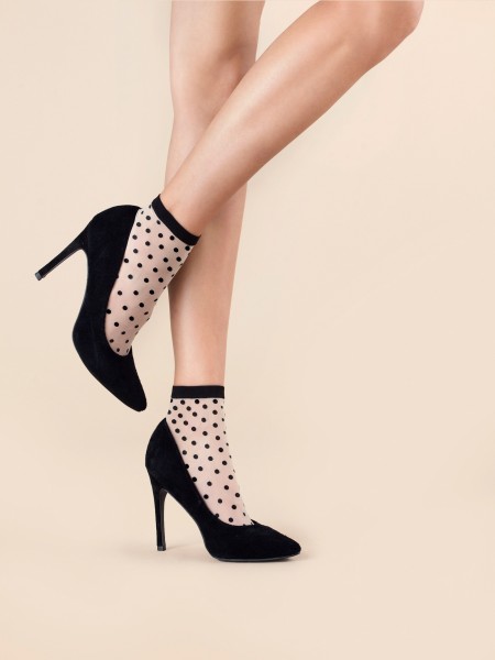 Fiore - 20 denier trendy polka dot socks