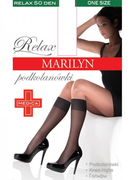 Marilyn Relax 50 deniers hauts avec talon confort