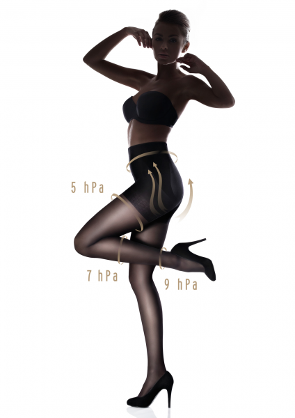 Marilyn - Body shaping tights with push-up effect Plus Up 40 denier