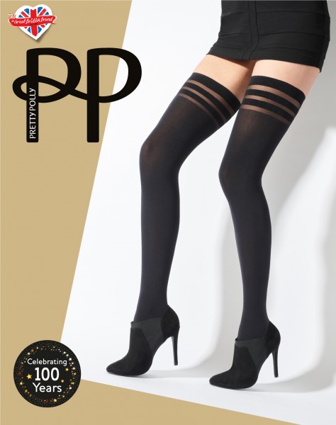 Pretty Polly Banded Top Hold Ups - Bas jarretière opaque