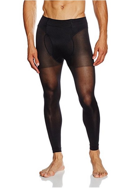 Glamory Thermoman - 100 denier opaque plus size leggings for men