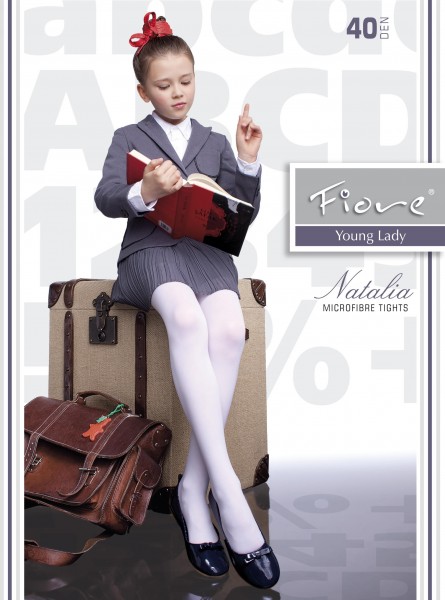 Fiore - Collants classiques en microfibres pour enfant Natalia 40 denier