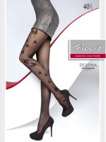 Fiore - Stylish butterfly pattern tights 40 denier Fiore - Stylish butterfly pattern tights 40 denier