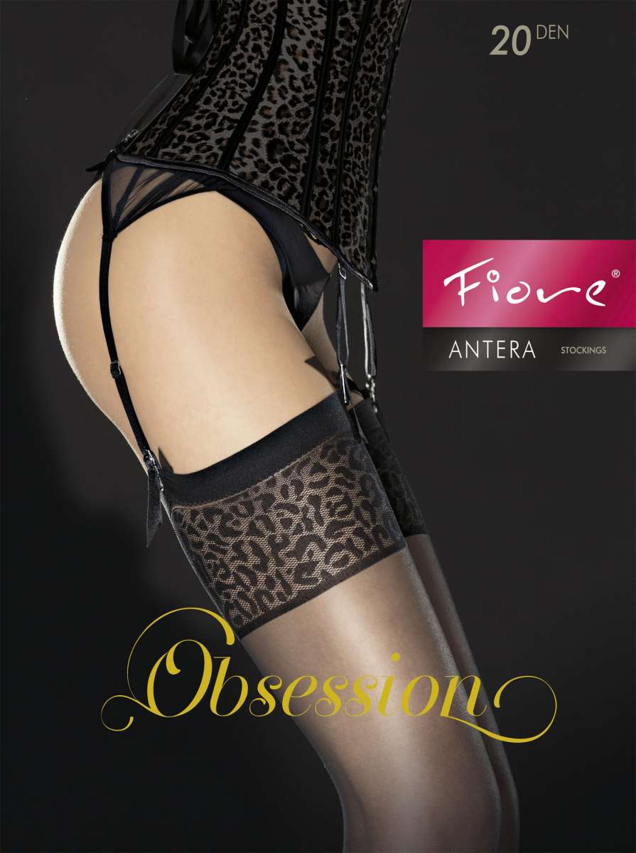 Calze Sensuali ETERNAL FIORE 20 Denari Con Cucitura Posteriore – Nero – Taglia M