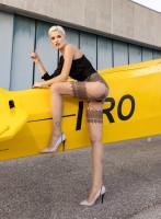 Trasparenze - Sensuous mock hold up tights with romantic heart pattern Trasparenze - Sensuous mock hold up tights with romantic heart pattern